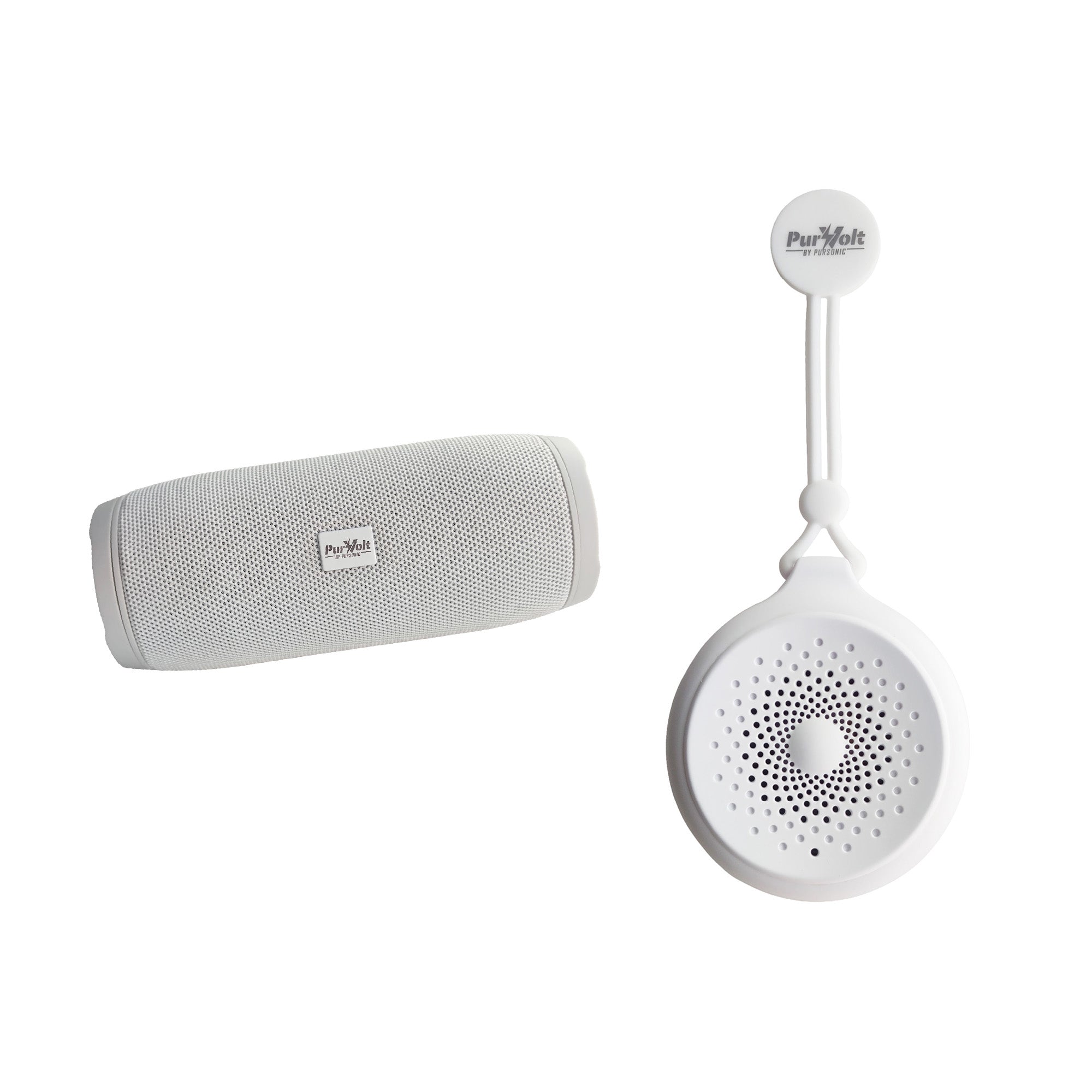 Pursonic Peak Wireless Speaker & Pursonic Waterproof Wireless Speaker Bundle – 360° Hi-Res Sound Anywhere, Anytime