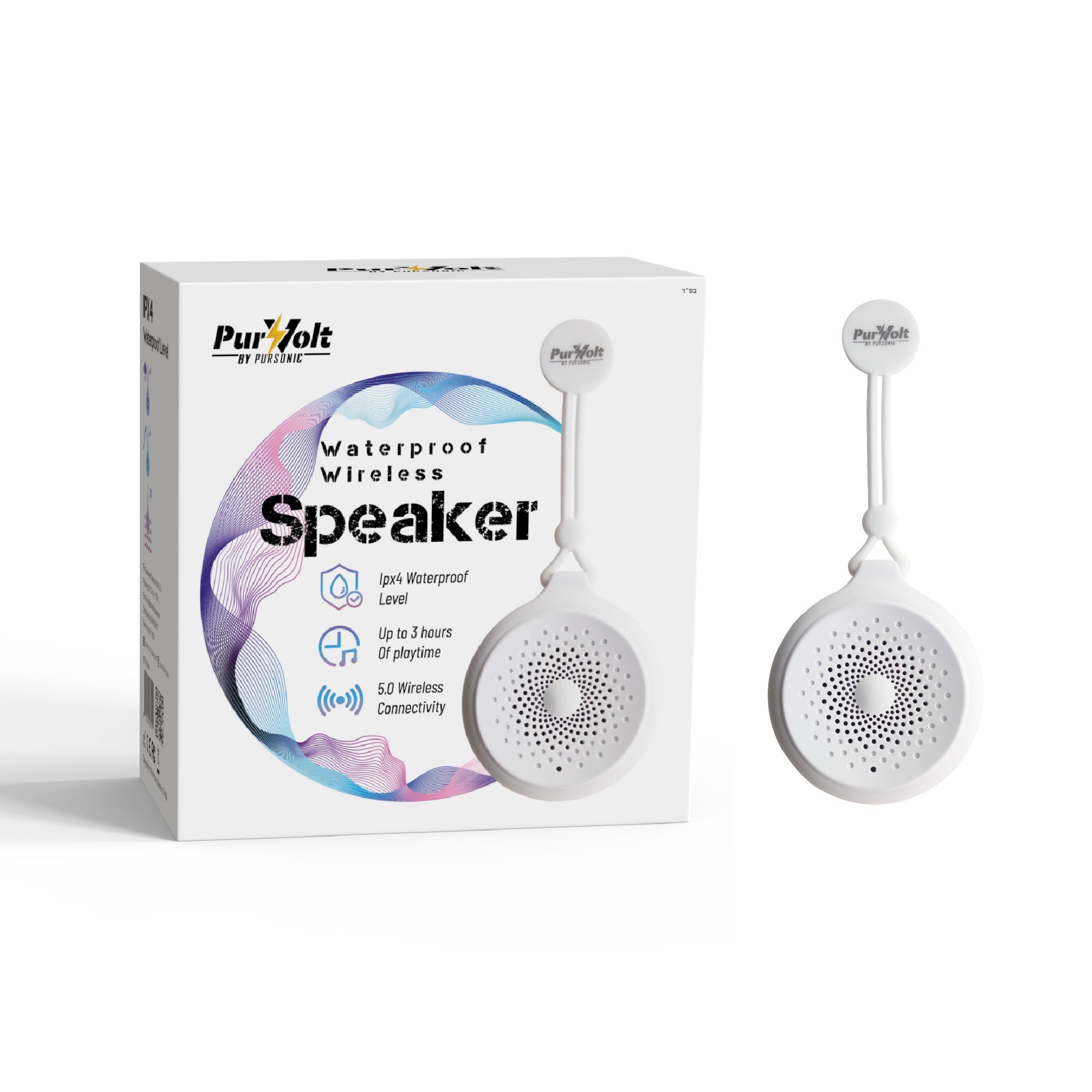 Waterproof Wireless Speaker – Portable Bluetooth Shower Speaker